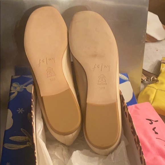 French sole NY Nappa Leather Flat shoe NWT - Picture 2 of 5